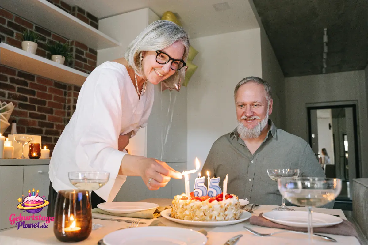 Geburtstagswünsche Mann Feier zum 55 Geburtstag eines Mannes