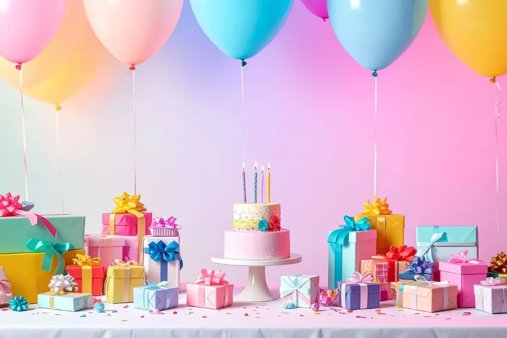 Geburtstagswünsche Mann Geburtstagsgeschenke und Kuchen für einen Mann